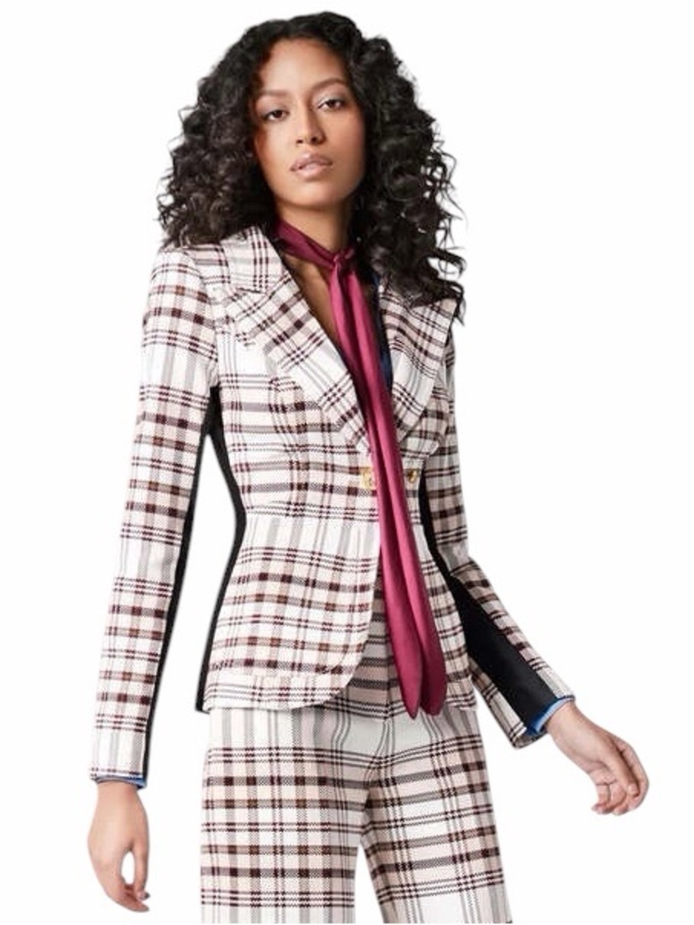 SMYTHE Patch Pocket Tuxedo Stripe Blazer